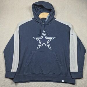 Dallas Cowboys NFL‎ Pro Line Fanatics Hoodie Mens XL Blue Gray Embroidered Logo